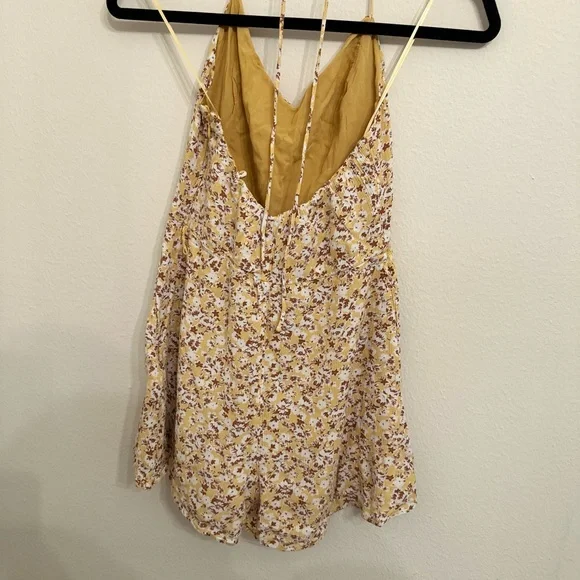 Abercrombie & Fitch Yellow Floral Dress - Picture 3 of 4